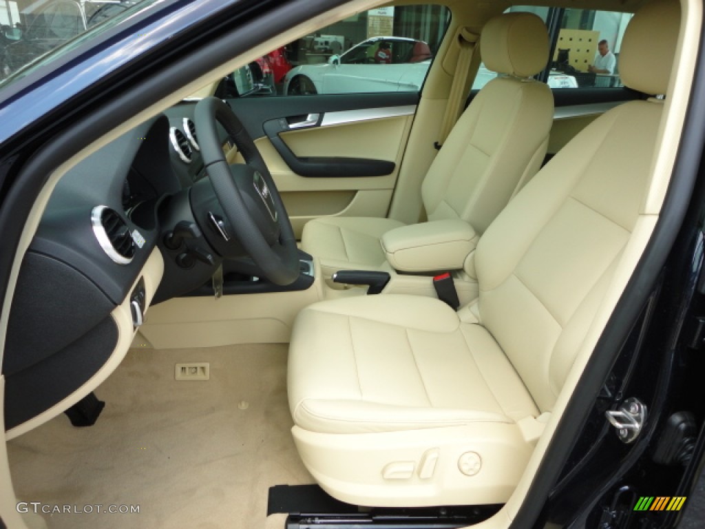 Luxor Beige Interior 2013 Audi A3 2.0 TDI Photo #69772369