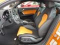 2013 Audi TT Black/Orange Interior Front Seat Photo