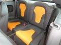 2013 Audi TT Black/Orange Interior Rear Seat Photo