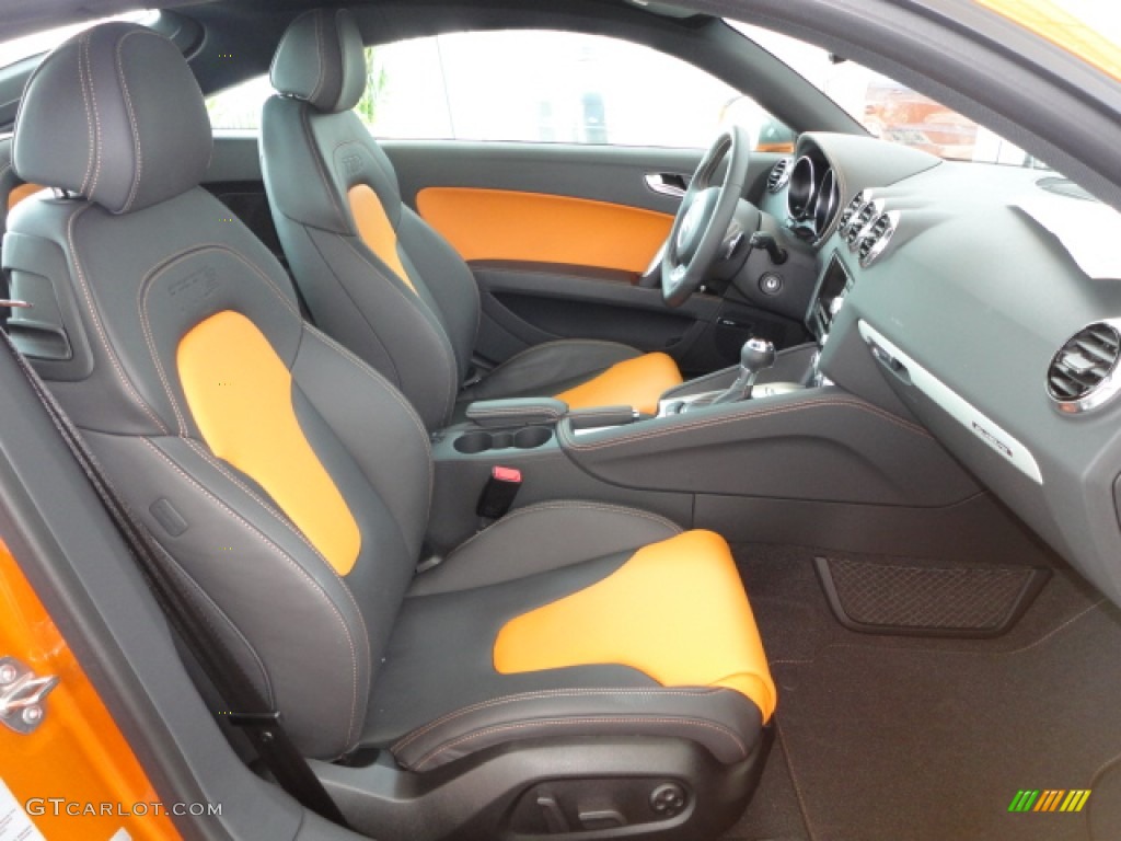 Black/Orange Interior 2013 Audi TT S 2.0T quattro Coupe Photo #69772687