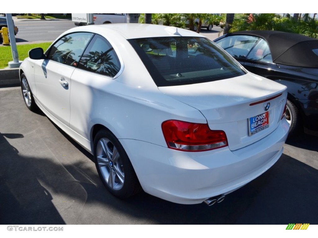 2013 1 Series 128i Coupe - Alpine White / Black photo #5