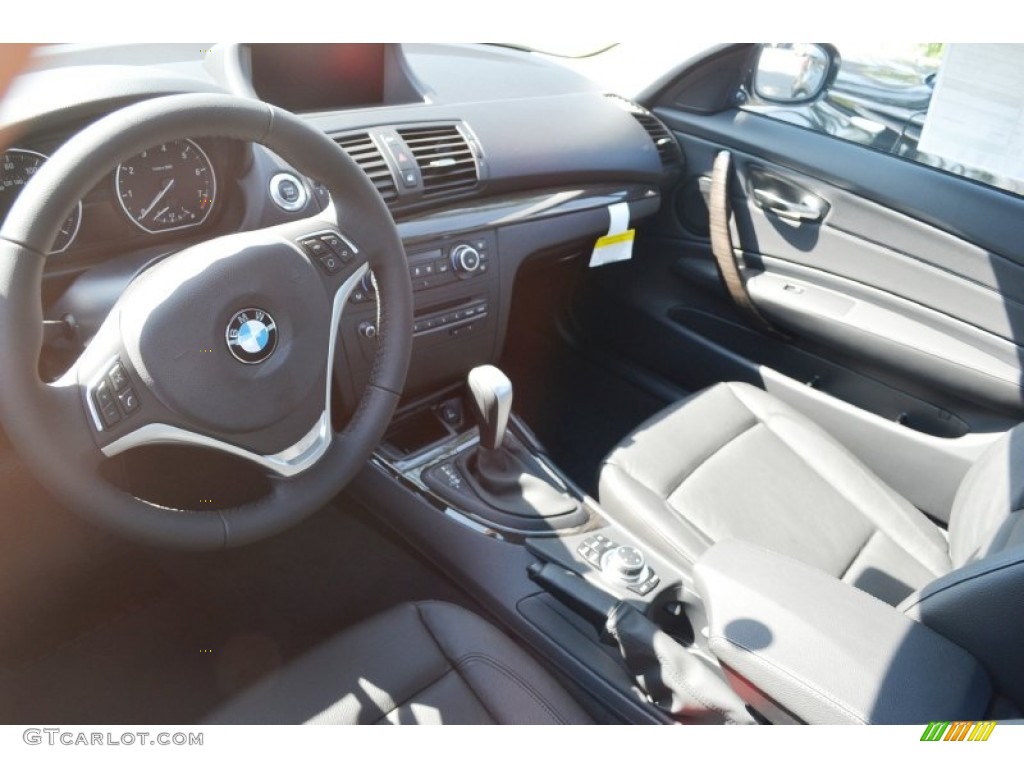 2013 1 Series 128i Coupe - Alpine White / Black photo #6