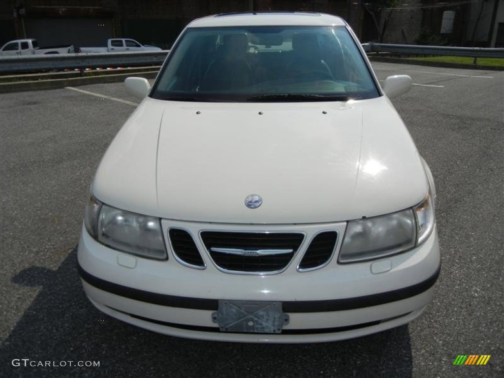 2002 9-5 Linear Sedan - Polar White / Charcoal Grey photo #13