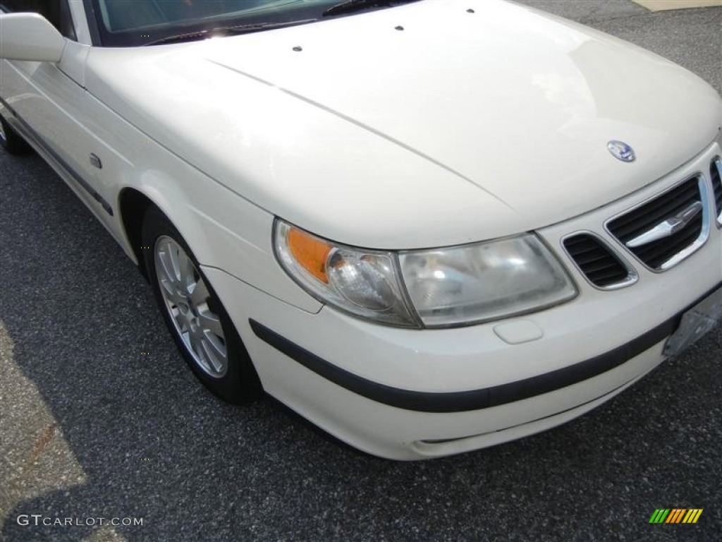 2002 9-5 Linear Sedan - Polar White / Charcoal Grey photo #18