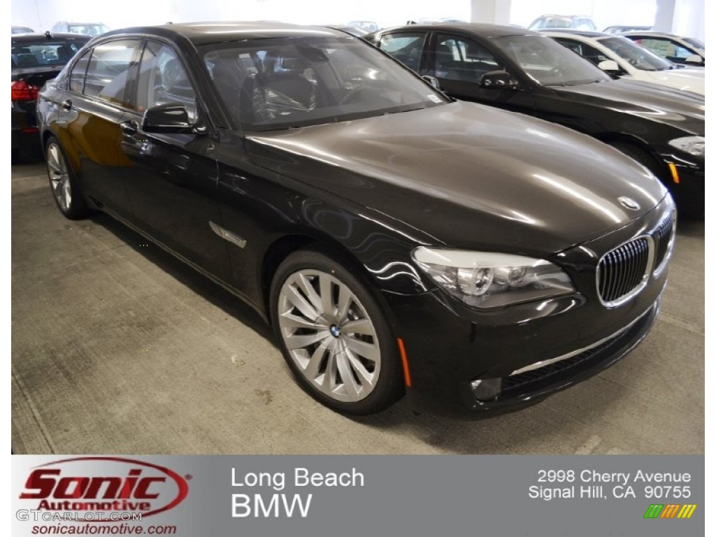2012 7 Series ActiveHybrid 750Li Sedan - Jet Black / Black photo #1