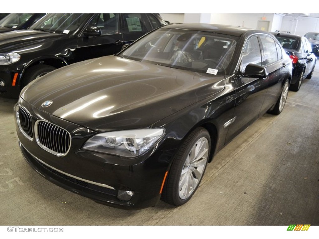 Jet Black 2012 BMW 7 Series ActiveHybrid 750Li Sedan Exterior Photo #69775525