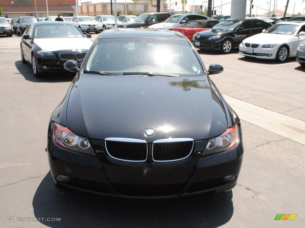 2008 3 Series 328i Sedan - Black Sapphire Metallic / Black photo #2