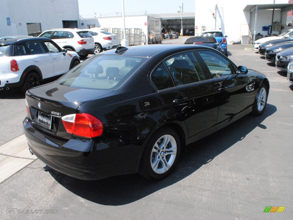 2008 3 Series 328i Sedan - Black Sapphire Metallic / Black photo #9