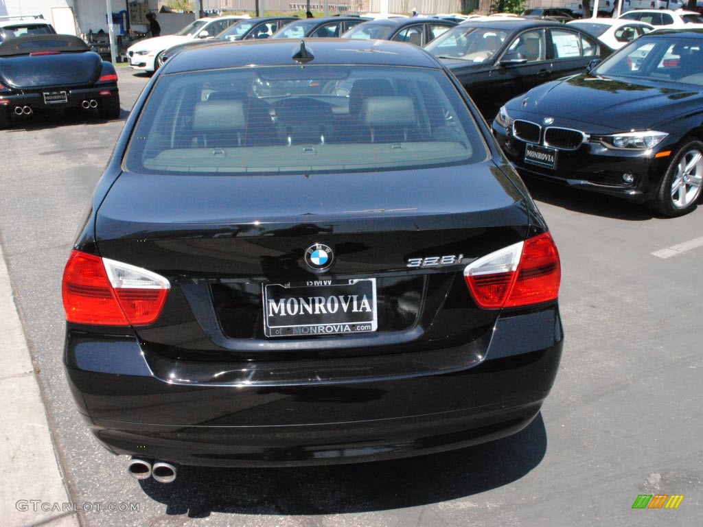 2008 3 Series 328i Sedan - Black Sapphire Metallic / Black photo #10