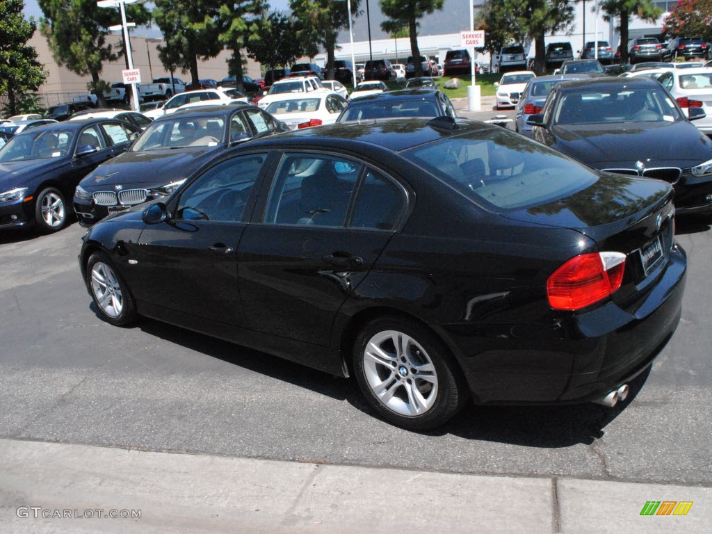2008 3 Series 328i Sedan - Black Sapphire Metallic / Black photo #12