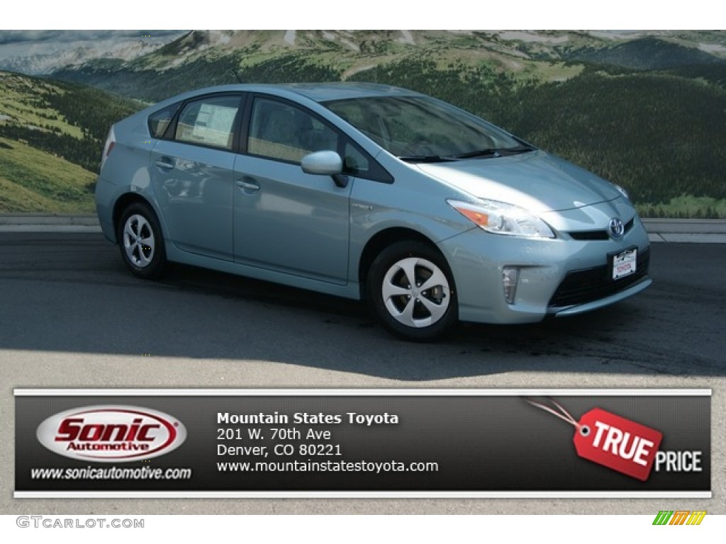 2012 Prius 3rd Gen Two Hybrid - Sea Glass Pearl / Misty Gray photo #1