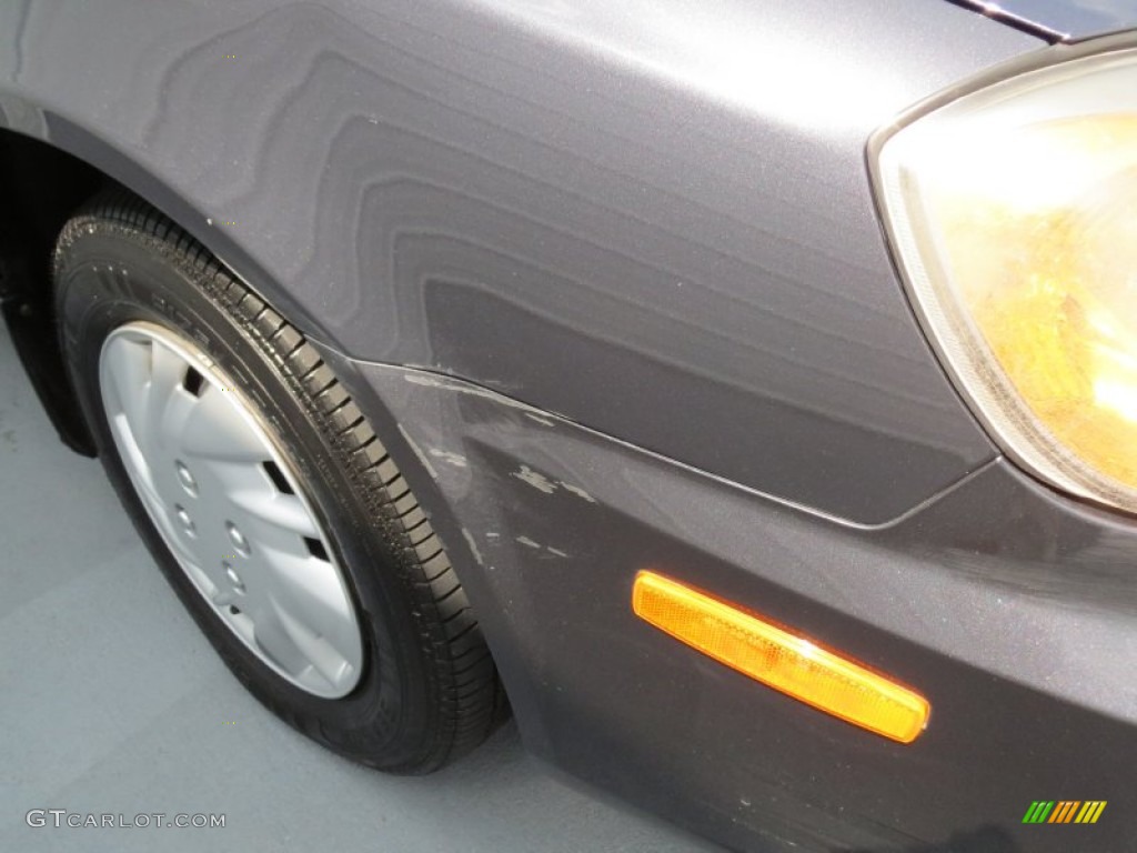2005 Accent GLS Sedan - Stormy Gray / Gray photo #14