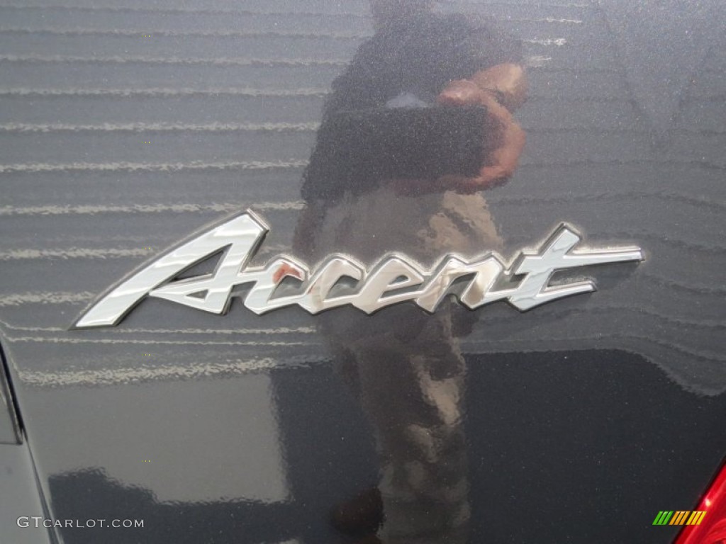 2005 Accent GLS Sedan - Stormy Gray / Gray photo #18