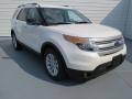 2013 White Platinum Tri-Coat Ford Explorer XLT EcoBoost  photo #1