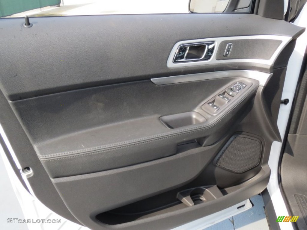 2013 Ford Explorer XLT EcoBoost Charcoal Black Door Panel Photo #69778354