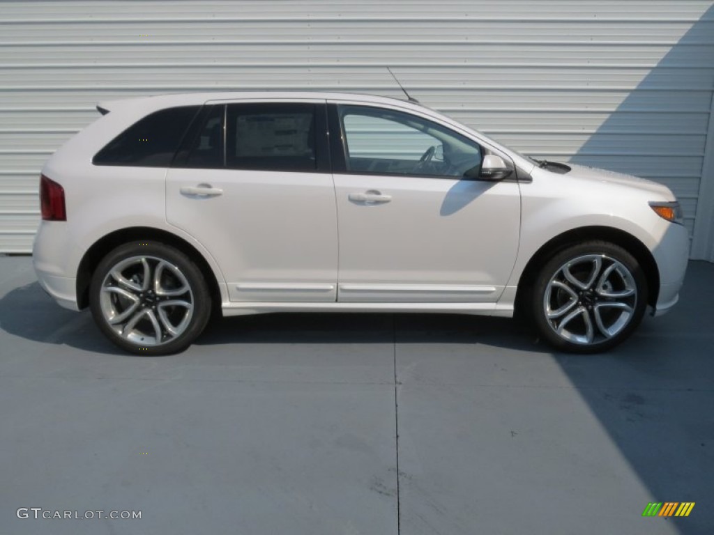 2013 Edge Sport - White Platinum Tri-Coat / Charcoal Black/Liquid Silver Smoke Metallic photo #2