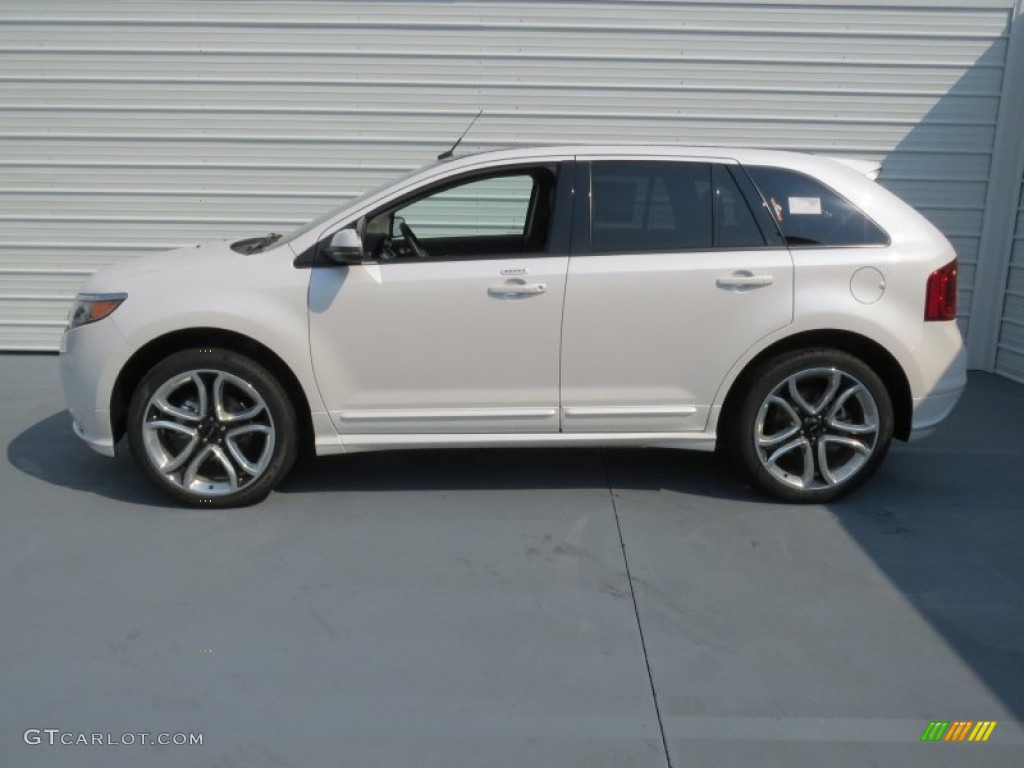 2013 Edge Sport - White Platinum Tri-Coat / Charcoal Black/Liquid Silver Smoke Metallic photo #5