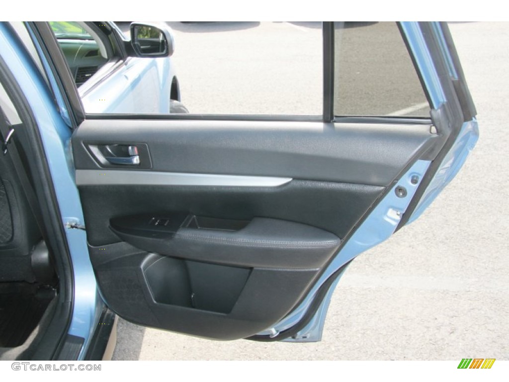 2010 Outback 2.5i Premium Wagon - Sky Blue Metallic / Off Black photo #19