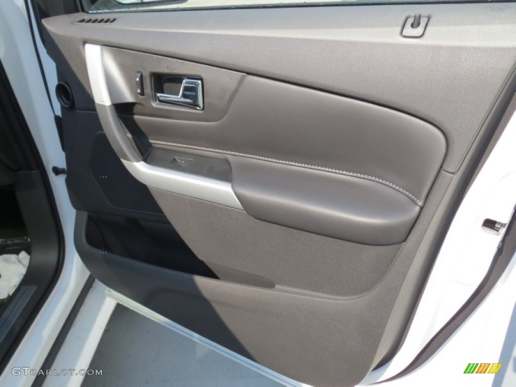 2013 Ford Edge Sport Charcoal Black/Liquid Silver Smoke Metallic Door Panel Photo #69778594