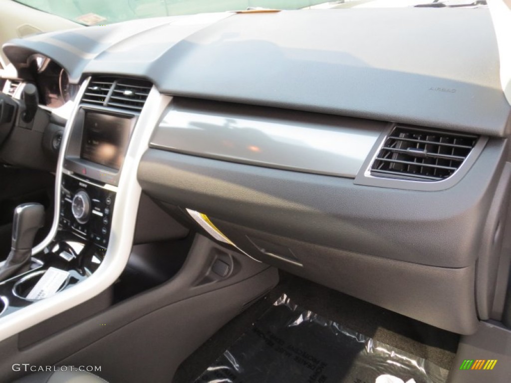 2013 Ford Edge Sport Charcoal Black/Liquid Silver Smoke Metallic Dashboard Photo #69778603