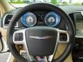 Black/Light Frost Beige 2011 Chrysler 300 Limited Steering Wheel