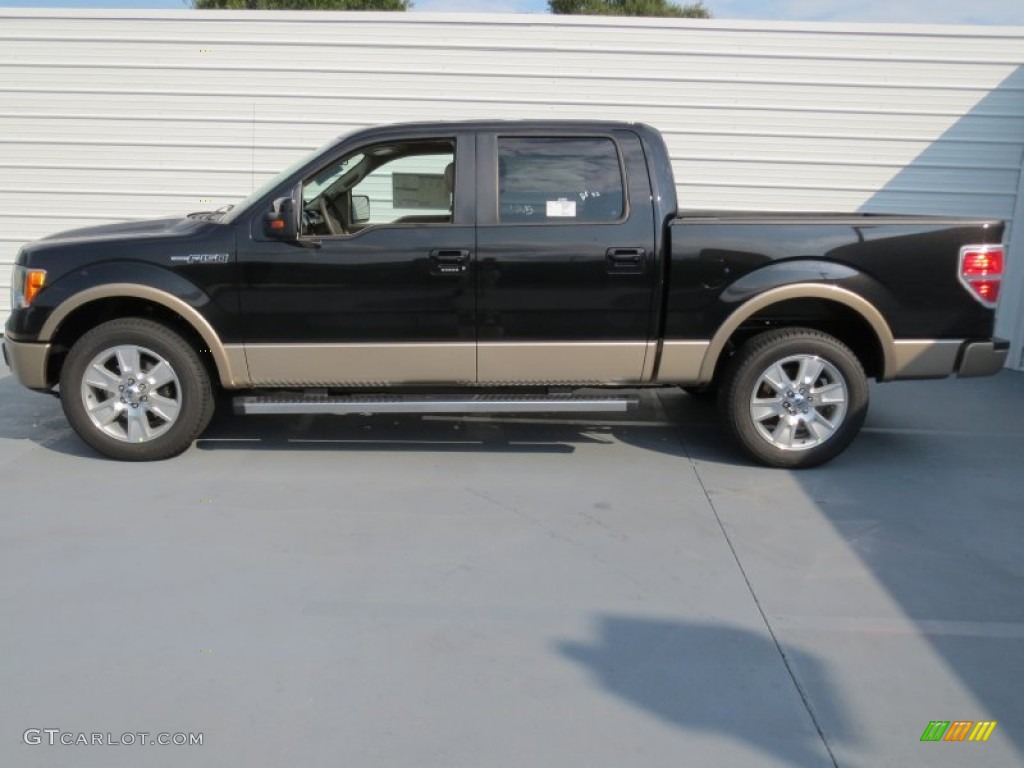 Tuxedo Black Metallic 2012 Ford F150 Lariat SuperCrew Exterior Photo #69779728
