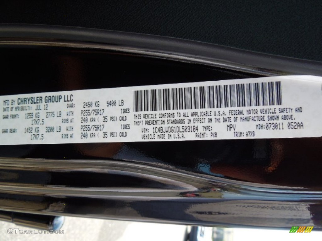 PX8 2013 Jeep Wrangler Unlimited Sport 4x4 Parts