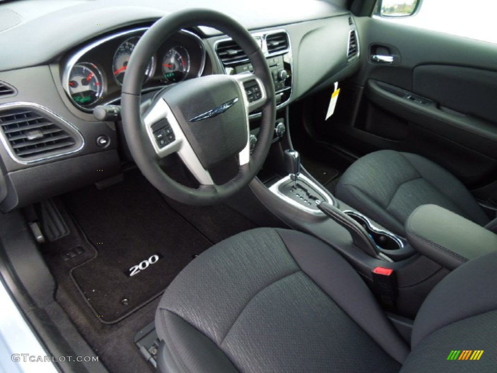 Black Interior 2013 Chrysler 200 Touring Sedan Photo #69780268