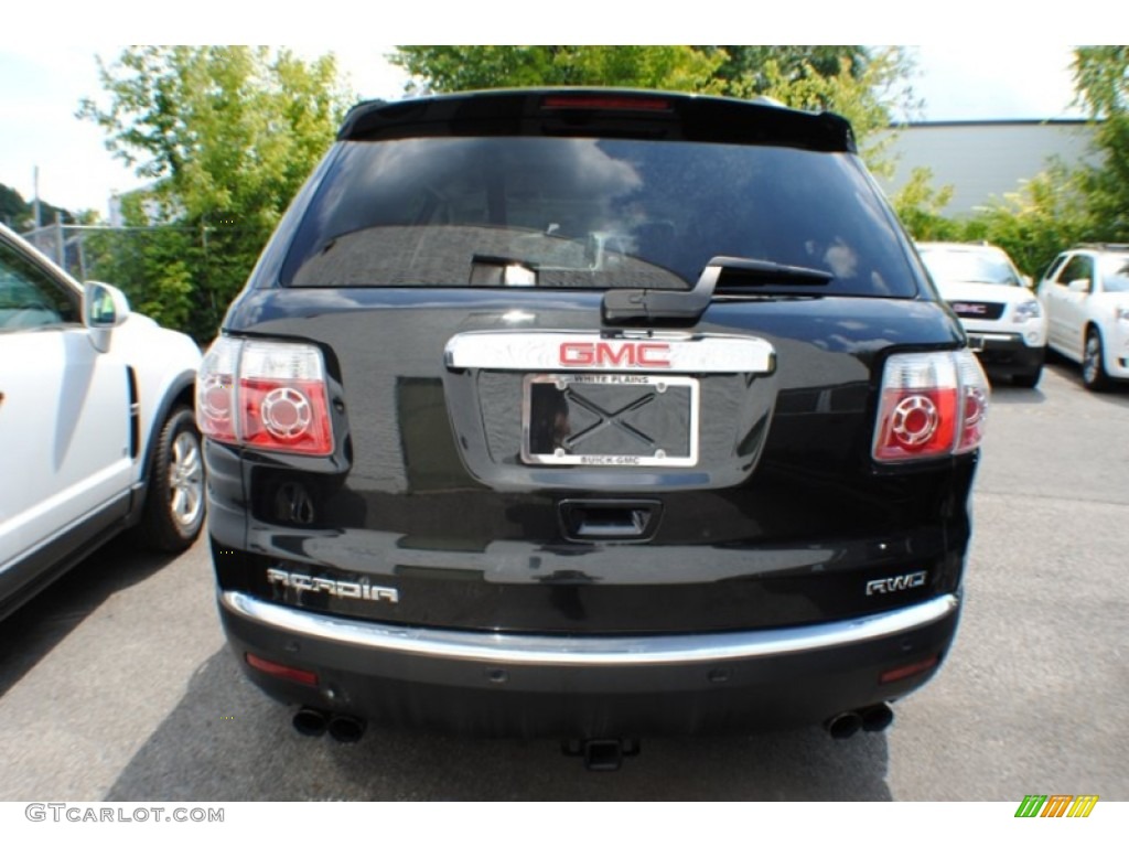 2010 Acadia SLT AWD - Carbon Black Metallic / Light Titanium photo #4