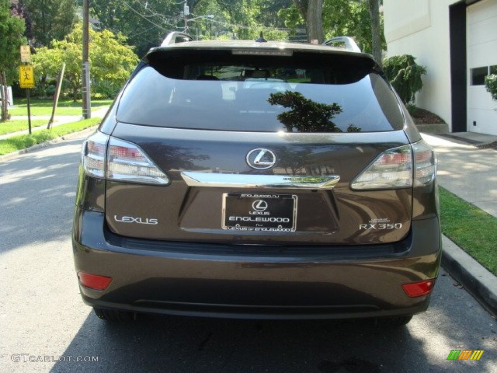 2010 RX 350 AWD - Truffle Brown Mica / Black/Brown Walnut photo #5