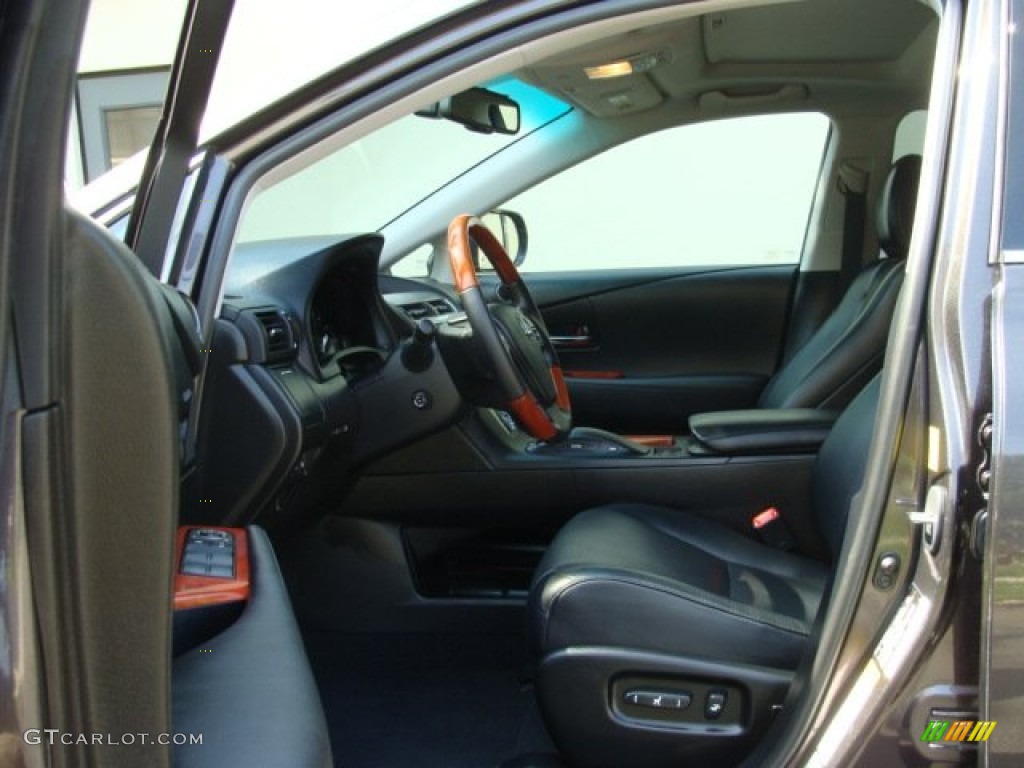 2010 RX 350 AWD - Truffle Brown Mica / Black/Brown Walnut photo #7