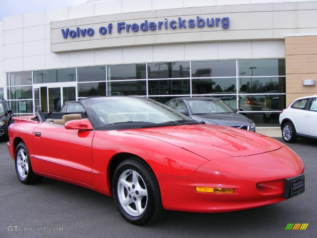 1995 Bright Red Pontiac Firebird Formula Convertible 6965159
