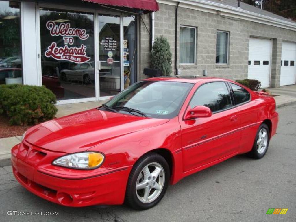 2000 Grand Am GT Coupe - Bright Red / Dark Pewter photo #1