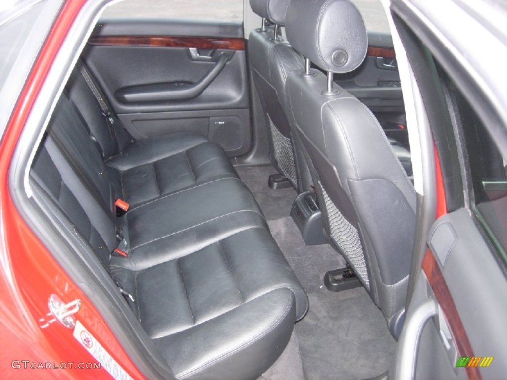 2003 Audi A4 3.0 quattro Sedan Rear Seat Photo #69783028