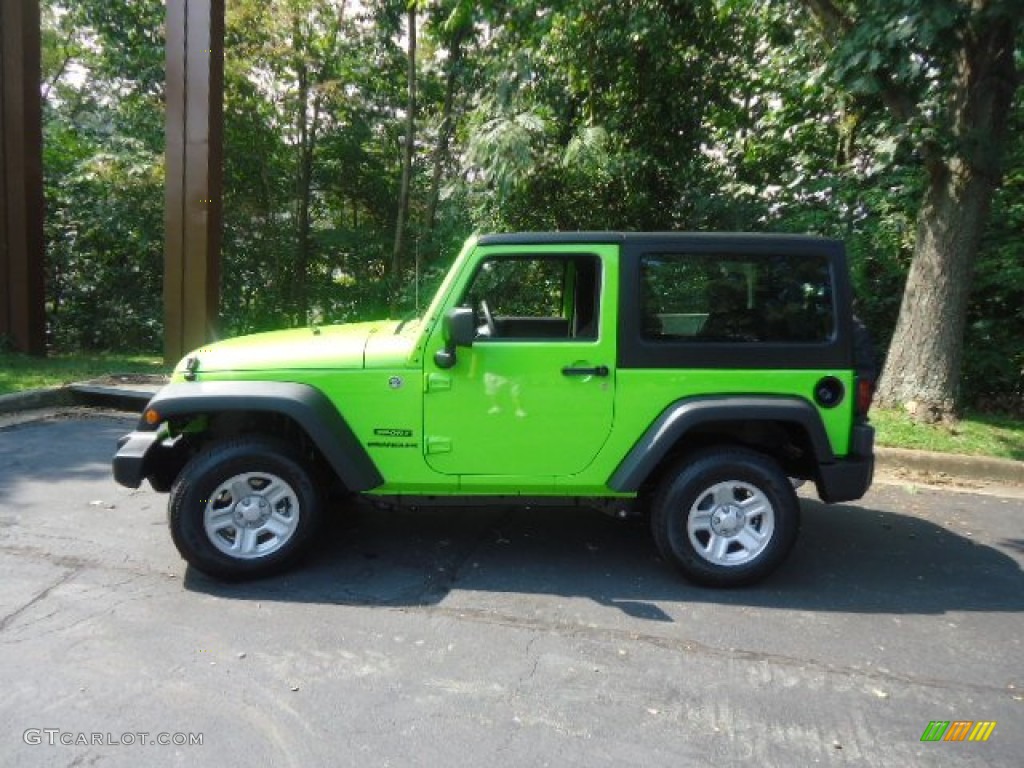 Green jeep wrangler layout #2