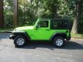 Gecko Green 2013 Jeep Wrangler Sport 4x4 Exterior