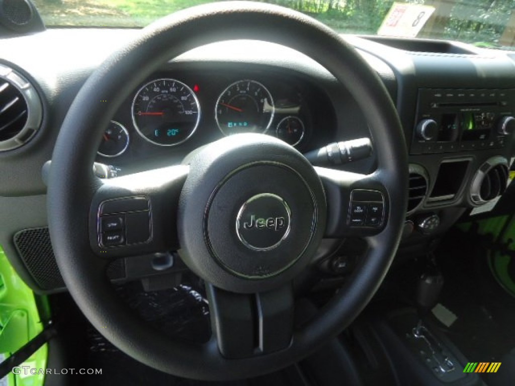 2013 Jeep Wrangler Sport 4x4 Black Steering Wheel Photo #69783553