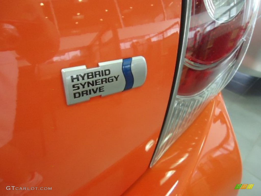 2012 Prius c Hybrid Four - Habanero / Black photo #11