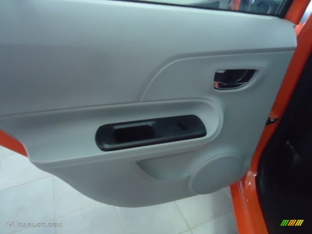 2012 Prius c Hybrid Four - Habanero / Black photo #40