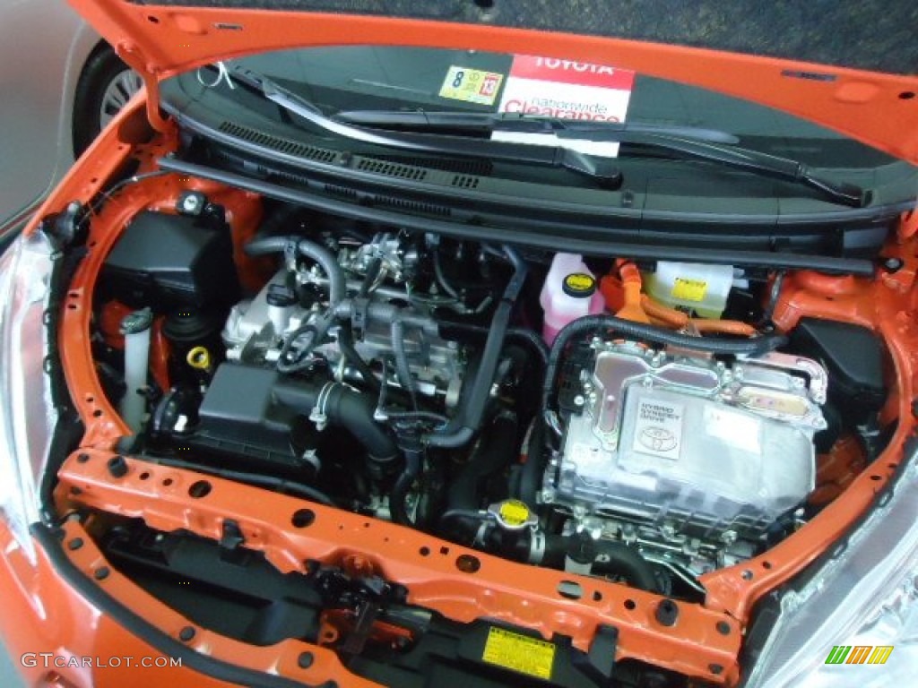 2012 Prius c Hybrid Four - Habanero / Black photo #42