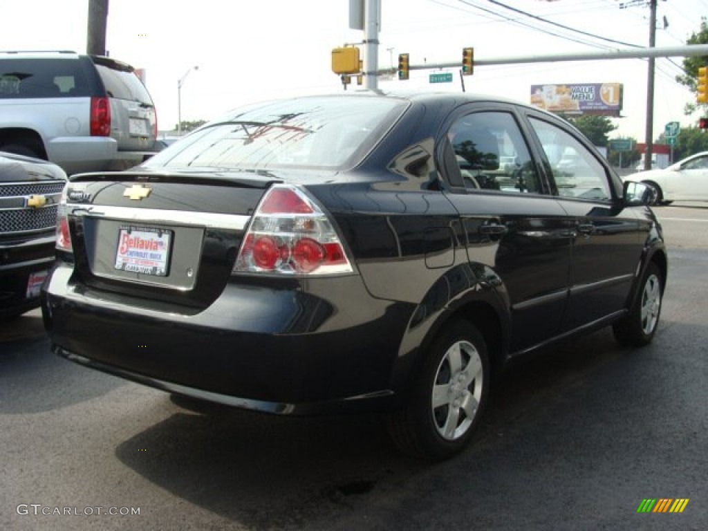 2010 Aveo LS Sedan - Black Granite / Charcoal photo #4