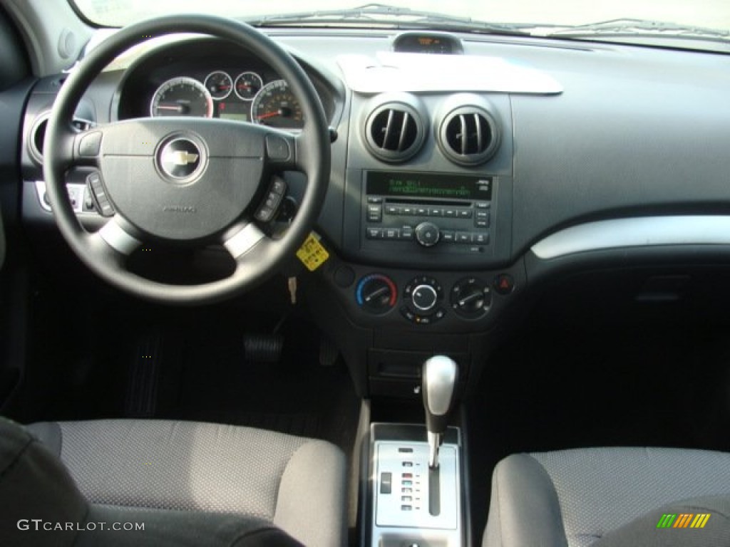 2010 Aveo LS Sedan - Black Granite / Charcoal photo #9