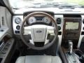 Medium Stone Leather/Sienna Brown 2010 Ford F150 Platinum SuperCrew 4x4 Steering Wheel