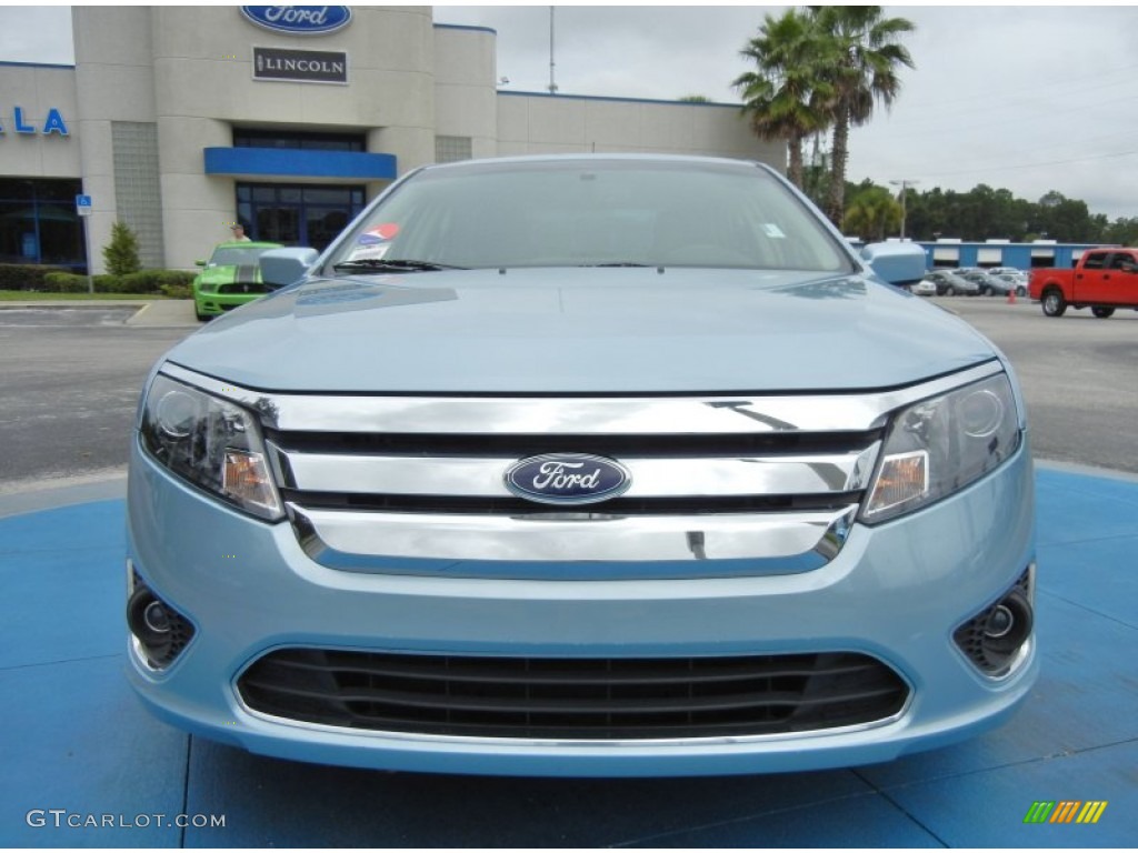 Light Ice Blue Metallic 2010 Ford Fusion Hybrid Exterior Photo #69793660