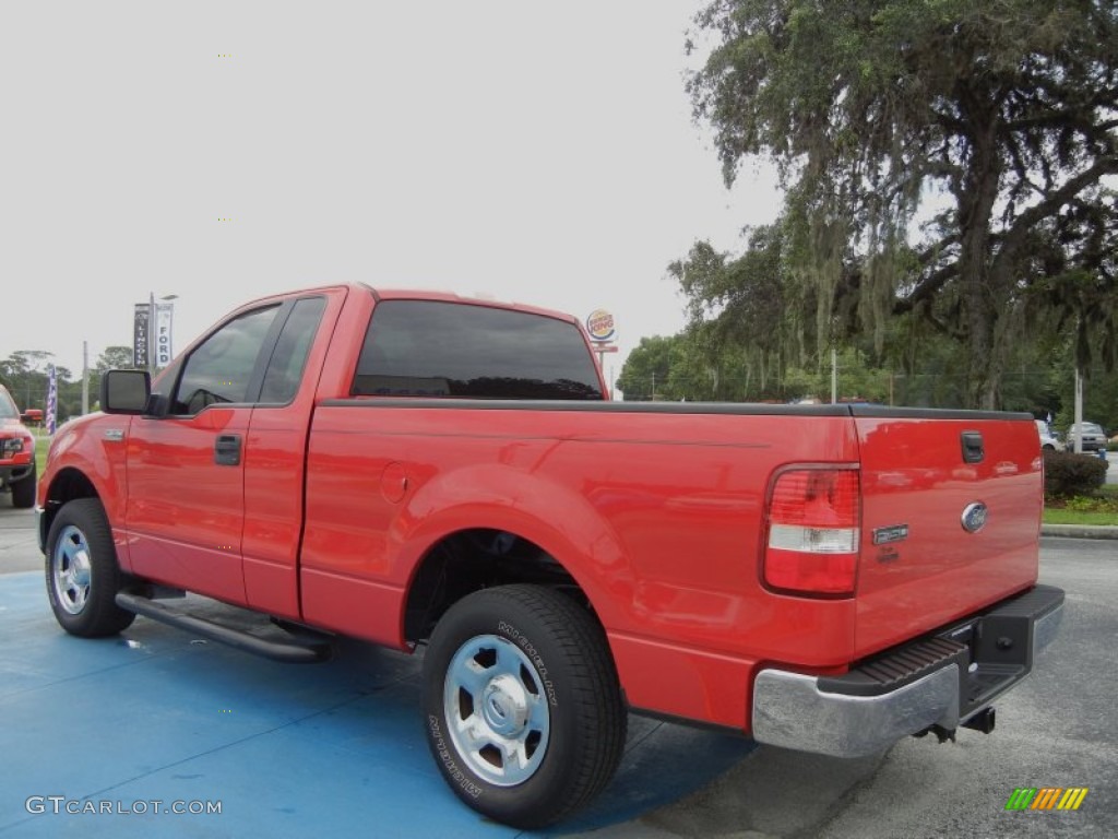 2006 F150 XLT Regular Cab - Bright Red / Medium/Dark Flint photo #3