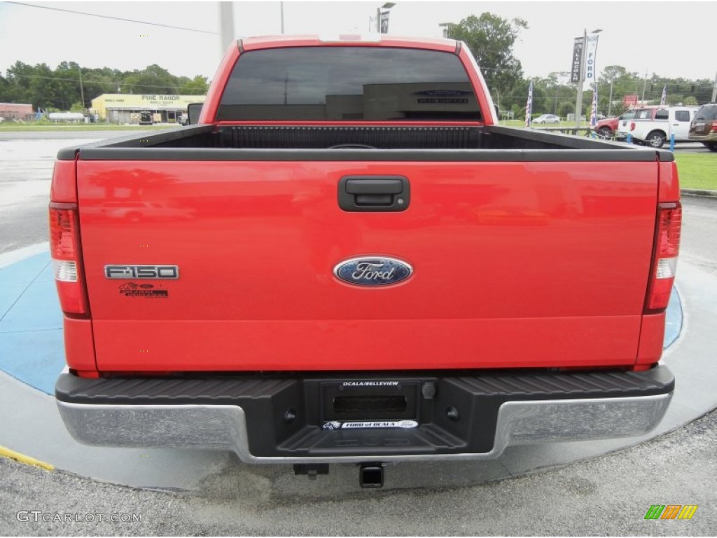 2006 F150 XLT Regular Cab - Bright Red / Medium/Dark Flint photo #4