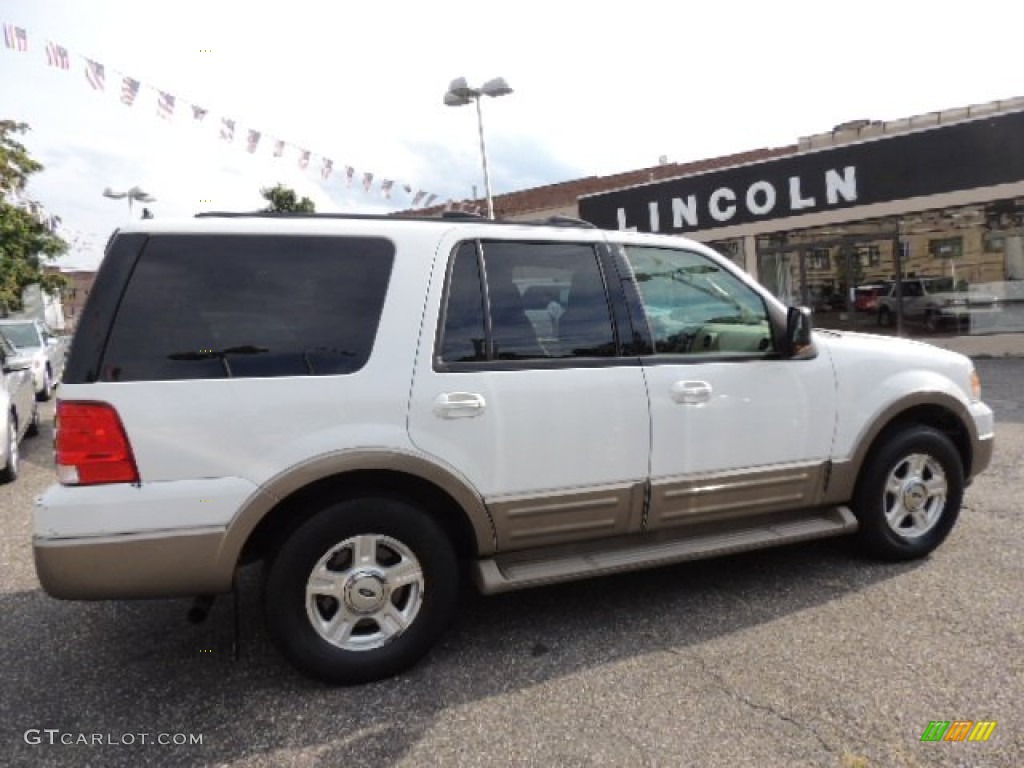 2003 Expedition Eddie Bauer 4x4 - Oxford White / Medium Parchment photo #5