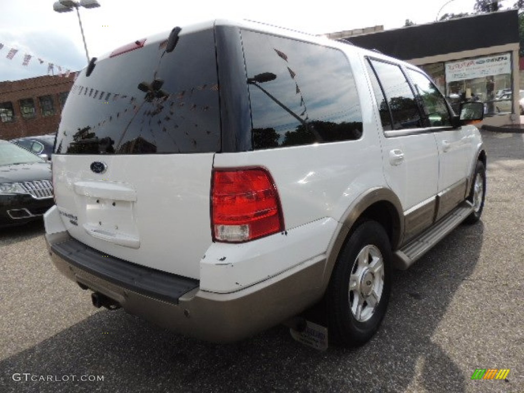 2003 Expedition Eddie Bauer 4x4 - Oxford White / Medium Parchment photo #7