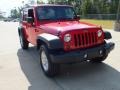 Flame Red 2012 Jeep Wrangler Unlimited Sport S 4x4