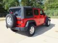 2012 Flame Red Jeep Wrangler Unlimited Sport S 4x4  photo #5